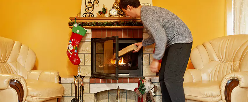 Rusted Metal Fireplace Restoration in Union City, California